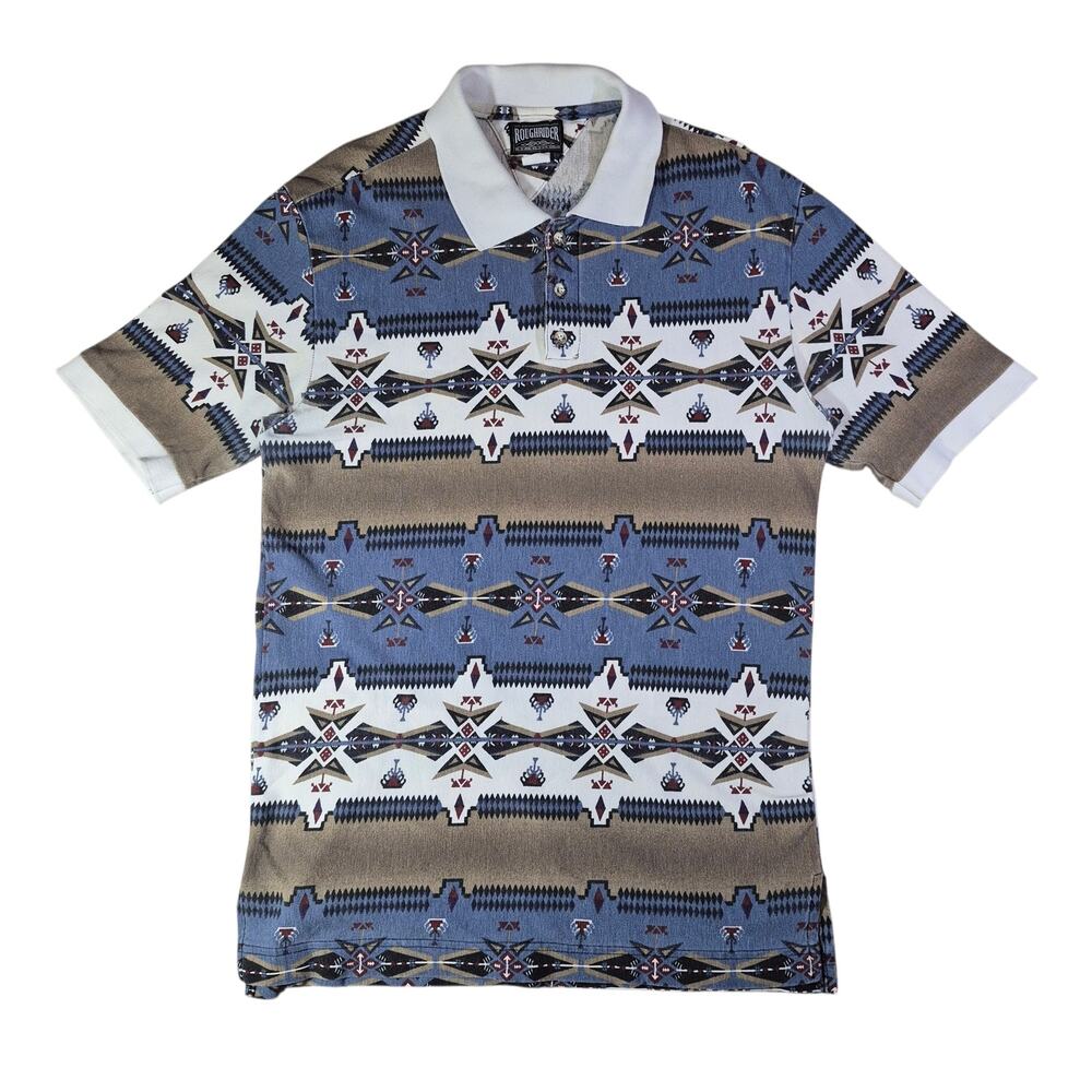 (L) USA Made Roughrider Western Polo Shirt